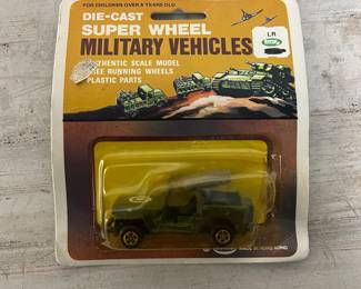 Vintage Die-Cast Military Jeep by Soma – Super Wheel Series Made in Hong Kong MOC