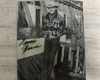 Dennis Weaver Signed Photo – Gunsmoke, McCloud, Duel – Vintage Western TV Autograph