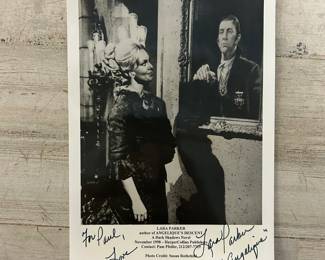 Lara Parker Signed Photo as Angelique from Dark Shadows 1998 HarperCollins Promo Autograph Vintage TV Collectible