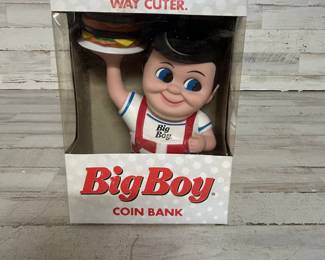 Big Boy Coin Bank – Retro Burger Mascot Piggy Bank in Box