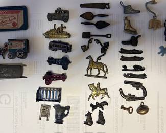 Great collection of vintage Cracker Jack prizes sold as lot