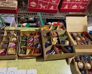 Vintage Shiny Brite ornaments