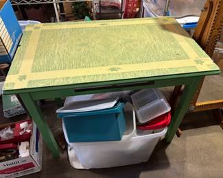 Various porcelain tables and cabinets