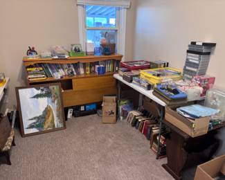 Books, electronics, CDs, DVDs... what else will you find in this room??