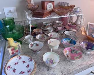 Teacups and saucers