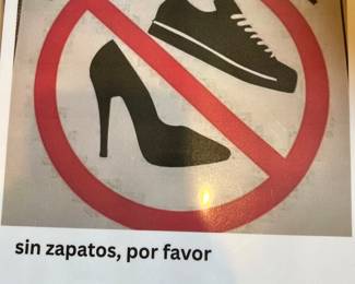 No shoes at this estate sale. Sheridan Estate Sales II is not responsible for lost or Issa g footwear
