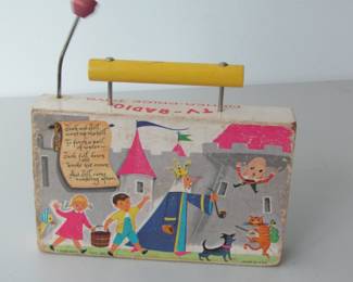 Graphics on back of TV-Radio