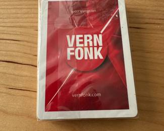 Vern Fonk playing cards, unopened but seal is broken