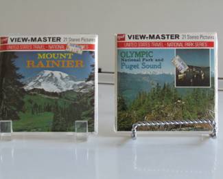 View-Master reels: Mount Rainier, Olympic National Park, and Puget Sound