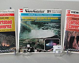 Three Sets Of View-Master Reels: Niagara Falls And Carlsbad Caverns