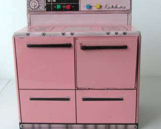1950s Wolverine Kenmore Pink Toy Stove/Oven