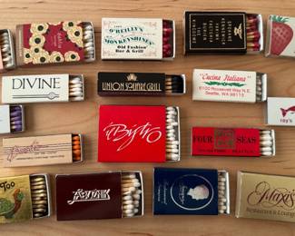 17 Match Boxes From Seattle Area Restaurants