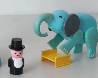 Ringmaster and elephant!