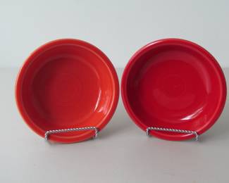 Two Fiestaware bowls: poppy and scarlet colors?