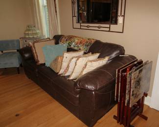 Faux Leather Couch
