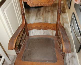 Antique Oak Chair 