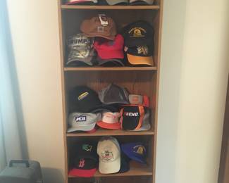 Hats hats and more hats! Plus bookcase/storage shelf