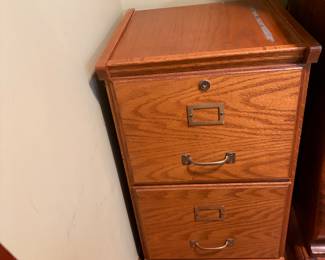 Vintage Wood file cabinet