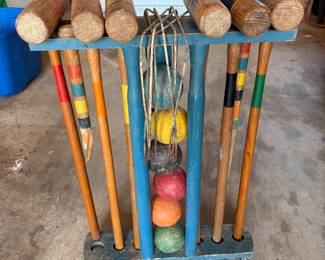 Vintage Croquet Set