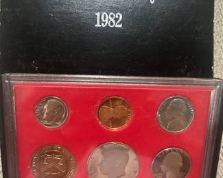 Several proof sets of coins
