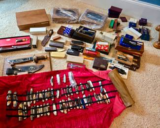 Huge collection of knives