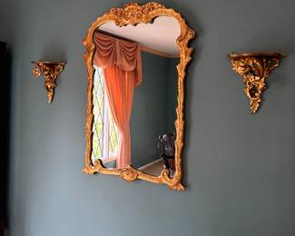 MIRROR AND SCONCES
