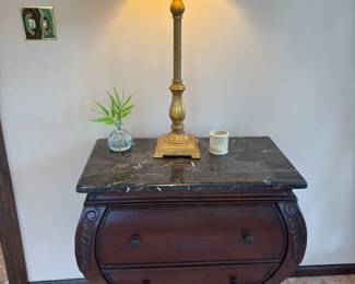 MARBLE TOP SMALL CHEST WITH DRAWERS
