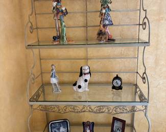 WROUGHT IRON SHELF UNIT