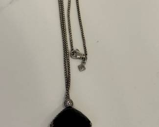 David Yurman black onyx with diamonds