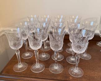 Wedgwood crystal Majesty Wine Glasses - 17 pcs
