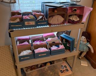 Large collection of Madame Alexander dolls in original boxes
