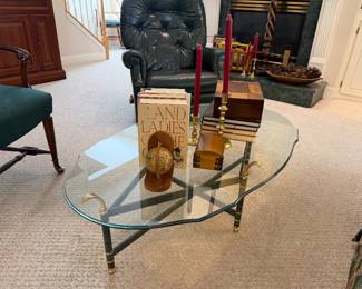 Vintage Continental Hollywood Regency style cocktail table - 1970's