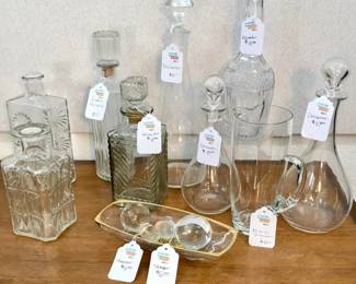 Misc Decanters - A few sold after the photo was taken