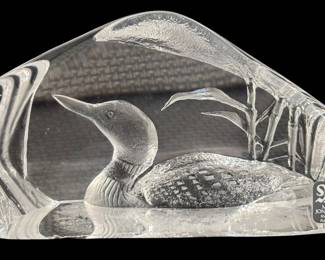 Mats Jonasson Lead Crystal Loon 
