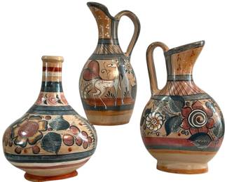 Tonala Clay Mexican Folk Art Pottery 