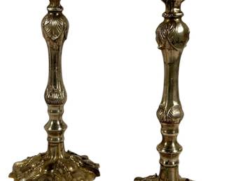 Silver Tone Candle Sticks 