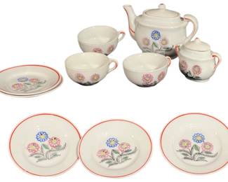 Vintage Miniature Ceramic Japanese Tea Set 