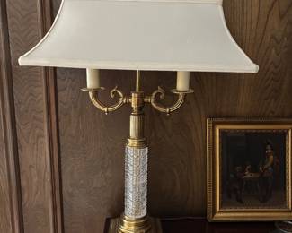 Crystal and Brass Lamps