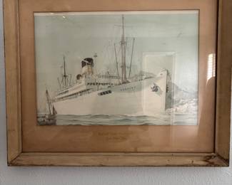 Old Navy Ship Print