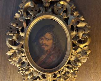 Very Old Oil Portrait 