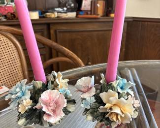 Italian Flower Candle Sticks