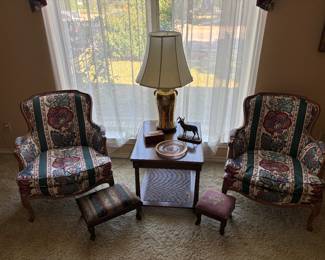 Arm Chairs and MCM Henredon Table