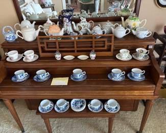 Piano Priced to Sell. Teacups and Teapots