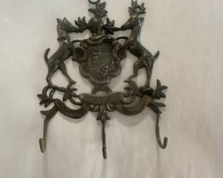 Vintage Italian Brass Wall Hook