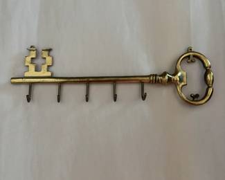Vintage Brass Key Holder