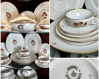 Royal Copenhagen Brown Iris Fine China.