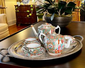 Vintage Rose Medallion Coffee/Tea Sets
