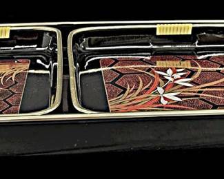 Set Of Three Lacquer Wear Japan Trays