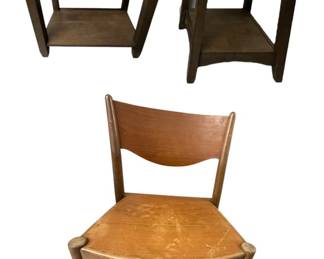 Wooden Side Tables Chair