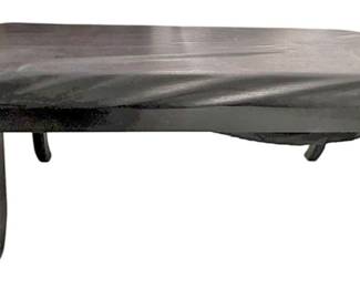 Black Padded Bench